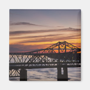 VS, Mississippi, Vicksburg. I-20 Highway en Magneet