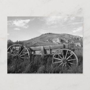 VS, Montana, Bannack State Park Oude wagen gemaakt Briefkaart