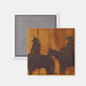 VS, Montana, Boulder River Cowboys te paard Magneet (Voorkant / Achterkant)