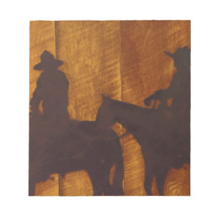 VS, Montana, Boulder River Cowboys te paard Notitieblok