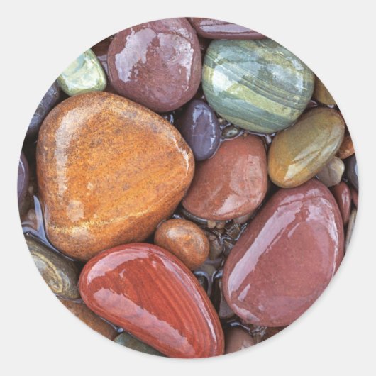 VS, Montana, Clark Fork-rivier, Stones 2 Ronde Sticker (Voorkant)