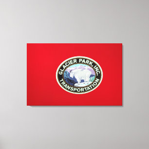 VS, Montana, Glacier National Park, Antiek 2 Canvas Afdruk