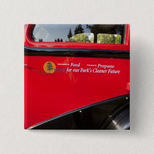VS, Montana, Glacier National Park, Antiek Vierkante Button 5,1 Cm