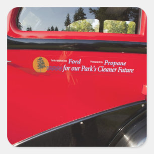 VS, Montana, Glacier National Park, Antiek Vierkante Sticker