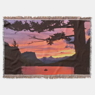 VS, Montana, Glacier National Park. Landschap Deken