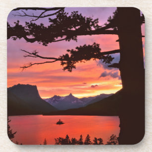 VS, Montana, Glacier National Park. Landschap Onderzetter