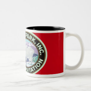 VS, Montana, Glacier National Park, Oud 2 Tweekleurige Koffiemok