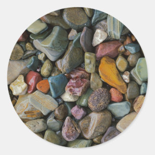 VS, Montana, Glacier National Park, stenen Ronde Sticker