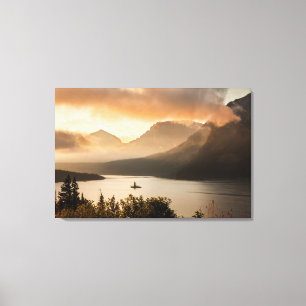 VS, Montana, Glacier National Park. Zonsopgang Canvas Afdruk