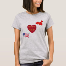 VS naar China Hart T-Shirt