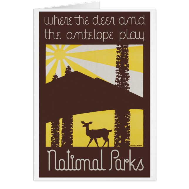VS National Parks Vintage Poster herstelde (Voorkant)