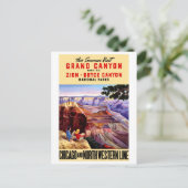 VS National Parks Vintage Poster herstelde Briefkaart (Staand voorkant)