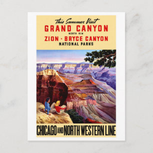 VS National Parks Vintage Poster herstelde Briefkaart