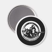 VS NAVY COMBAT CAMERA ATLANTIC ROUND Magnet (Voorkant / Achterkant)