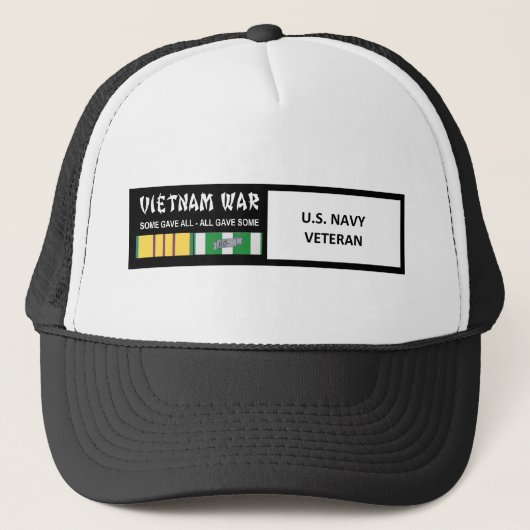 VS NAVY VIETNAM WAR VETERAN TRUCKER PET (Voorkant)