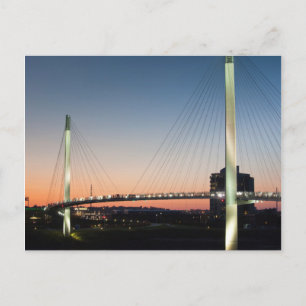 VS, Nebraska, Omaha, Bob Kerrey voetgangersbrug Briefkaart
