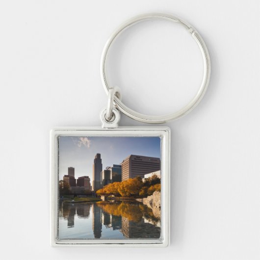 VS, Nebraska, Omaha, Gene Leahy Mall, Skyline Sleutelhanger (Voorkant)