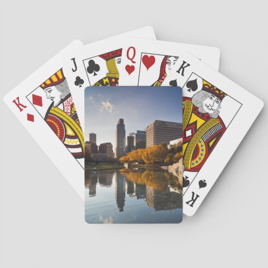 VS, Nebraska, Omaha, Gene Leahy Mall, Skyline Speelkaarten (Achterkant)