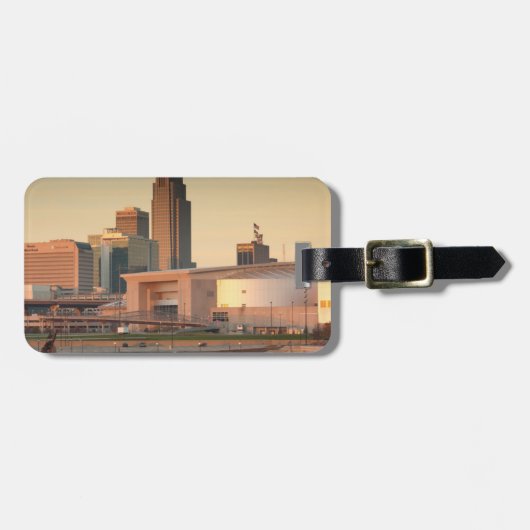 VS, Nebraska, Omaha, Skyline Bagagelabel (Voorkant horizontaal)