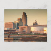 VS, Nebraska, Omaha, Skyline Briefkaart (Voorkant)
