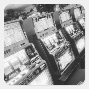 VS, Nevada, Las Vegas: Casino gokautomaten / Vierkante Sticker