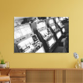 VS, Nevada, Las Vegas: Casino Slot Machines / Canvas Afdruk (Insitu (Woonkamer))