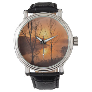 VS, New England, Maine. Autumn Sunrise Horloge