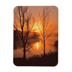 VS, New England, Maine. Autumn Sunrise Magneet