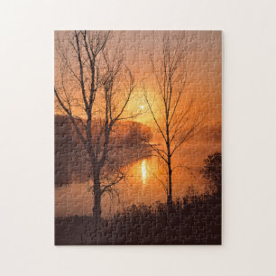 VS, New England, Maine. Herfst zonsopgang Legpuzzel