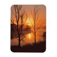 VS, New England, Maine. Herfst zonsopgang