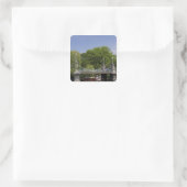VS, New England, Massachusetts, Boston, 2 Vierkante Sticker (Tas)