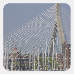 VS, New England, Massachusetts, Boston, boten Vierkante Sticker