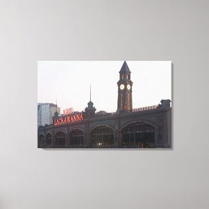 VS, New Jersey, Hoboken, oud treinstation Canvas Afdruk