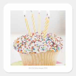 VS, New Jersey, Jersey City, Cupcake met Vierkante Sticker