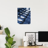 VS, New Jersey, Jersey City, rij dumbels Poster (Thuiskantoor)