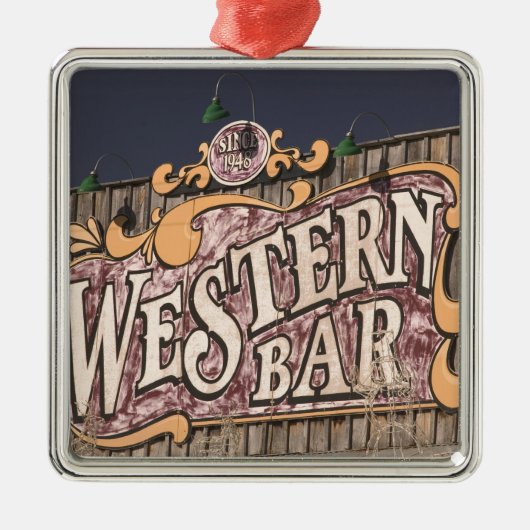 VS, New Mexico, Cloudcroft: Bergstad (el. Metalen Ornament (Voorkant)