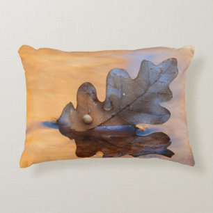 VS, New Mexico. Eikenblad in stroom Decoratief Kussen