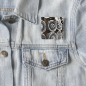 VS, New Mexico, Prewitt: Auto-napjes / Rt. 66 Vierkante Button 5,1 Cm (In situ)