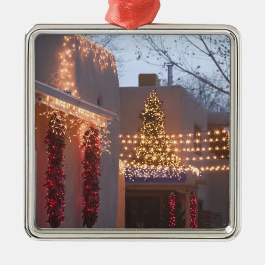 VS, New Mexico, Santa Fe: Canyon Road Gallery Metalen Ornament (Voorkant)