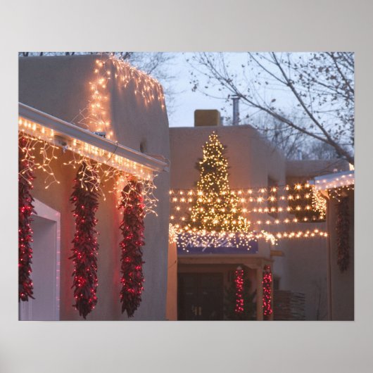 VS, New Mexico, Santa Fe: Canyon Road Gallery Poster (Voorkant)