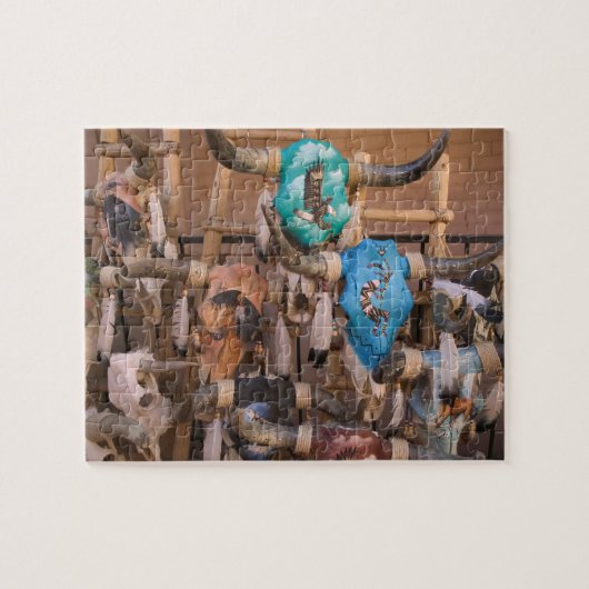 VS, New Mexico, Santa Fe: in het centrum van Santa Legpuzzel