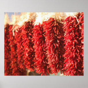 VS, New Mexico, Santa Fe: In het centrum van Santa Poster