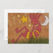 VS, New Mexico, Santa Fe. Muurmuurschildering van Briefkaart (Voorkant / Achterkant)