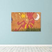 VS, New Mexico, Santa Fe. Muurmuurschildering van Canvas Afdruk (Insitu (Houten vloer))