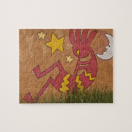 VS, New Mexico, Santa Fe. Muurmuurschildering van  Legpuzzel (Horizontaal)