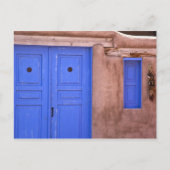 VS, New Mexico, Santa Fe. Uitzicht van een blauwe Briefkaart (Voorkant)