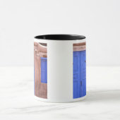 VS, New Mexico, Santa Fe. Uitzicht van een blauwe  Mok (Midden)