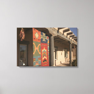 VS, New Mexico, Taos: Navaho Tapijtgalerie Kit Canvas Afdruk