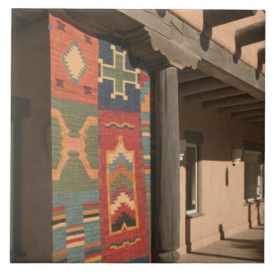 VS, New Mexico, Taos: Navaho Tapijtgalerie Kit Tegeltje