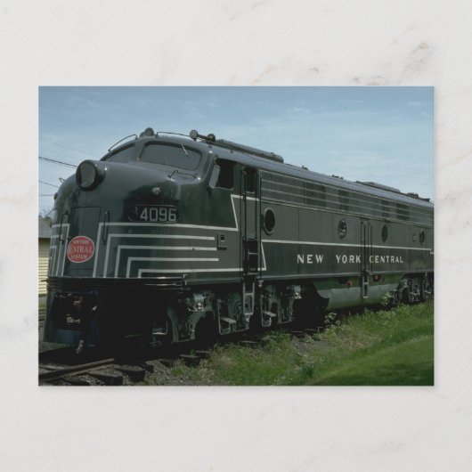 VS, New York Central EMD E8 passagiersdiesel Briefkaart (Voorkant)